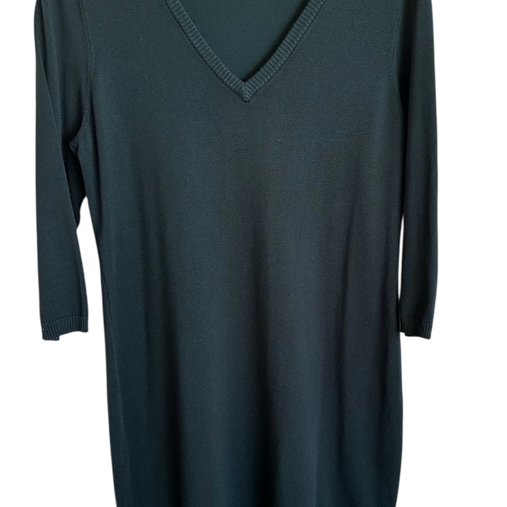 Calvin Klein V-neck sweater dress 3/4 sleeve women XL